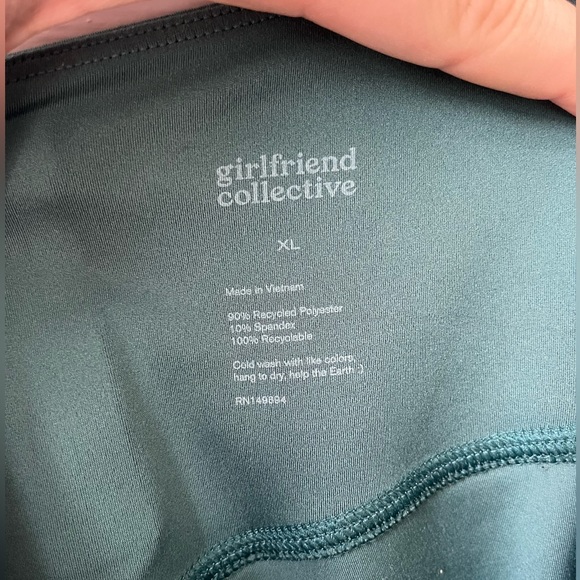 Girlfriend Collective 7” moss green bike shorts XL - Picture 3 of 3